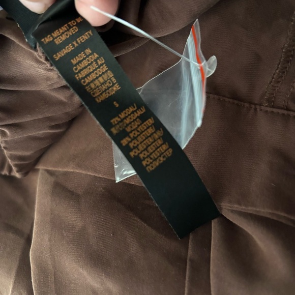 NWT Savage x Fenty Men's Size Small Brown Casual Pants - Picture 4 of 6